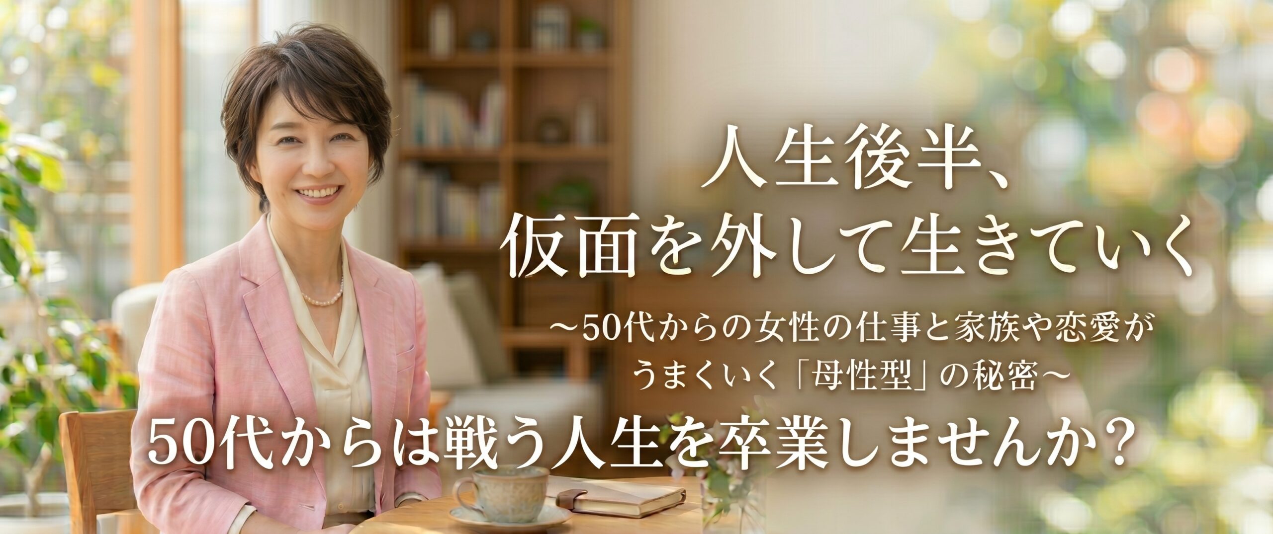 50代からの仕事・恋愛・人間関係の悩みを「話し方」で解決!本来の自分を取り戻す母性型コミュニケーション』